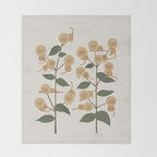 Cat and Plant 7B Throw Blanket Gallery Image 2