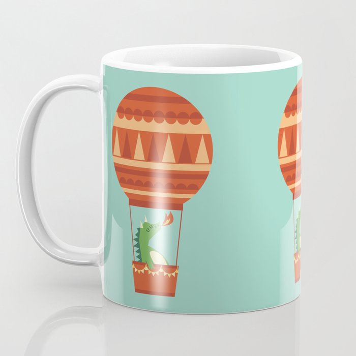 Dragon On Hot Air Balloon Coffee Mug Gallery Image 3