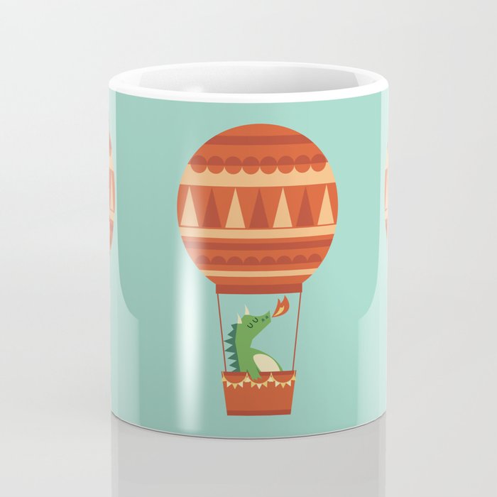 Dragon On Hot Air Balloon Coffee Mug Gallery Image 4