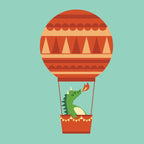 Dragon On Hot Air Balloon Coffee Mug Gallery Image 2
