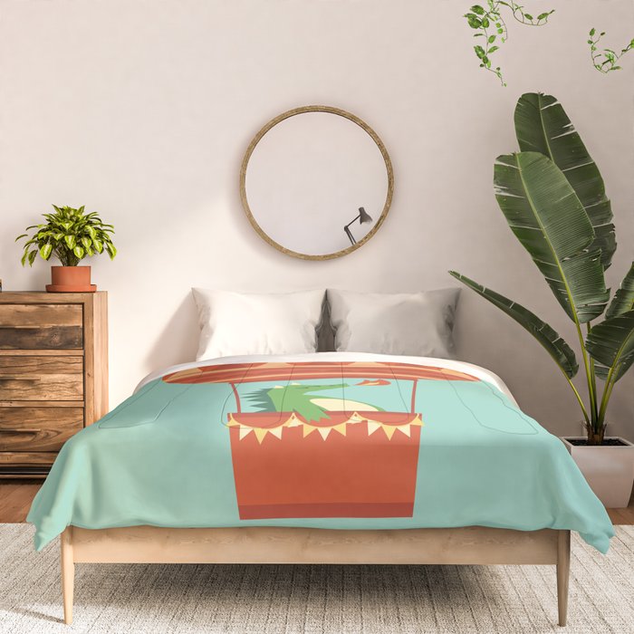Dragon On Hot Air Balloon Comforter Gallery Image 3