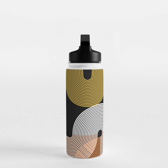 abstract geoemtric lines 3 Water Bottle Gallery Image 3