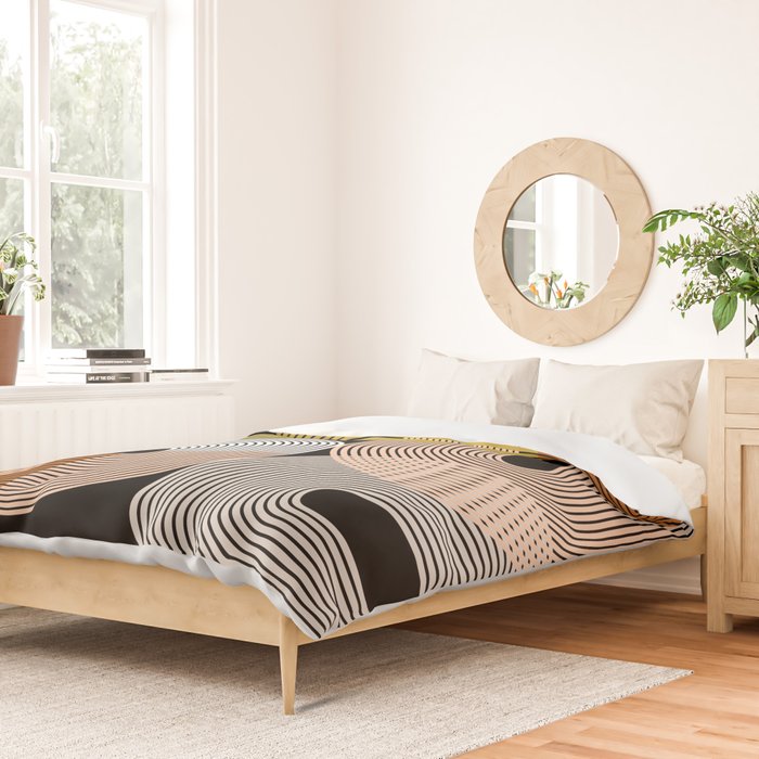 abstract geoemtric lines 3 Duvet Cover Gallery Image 2