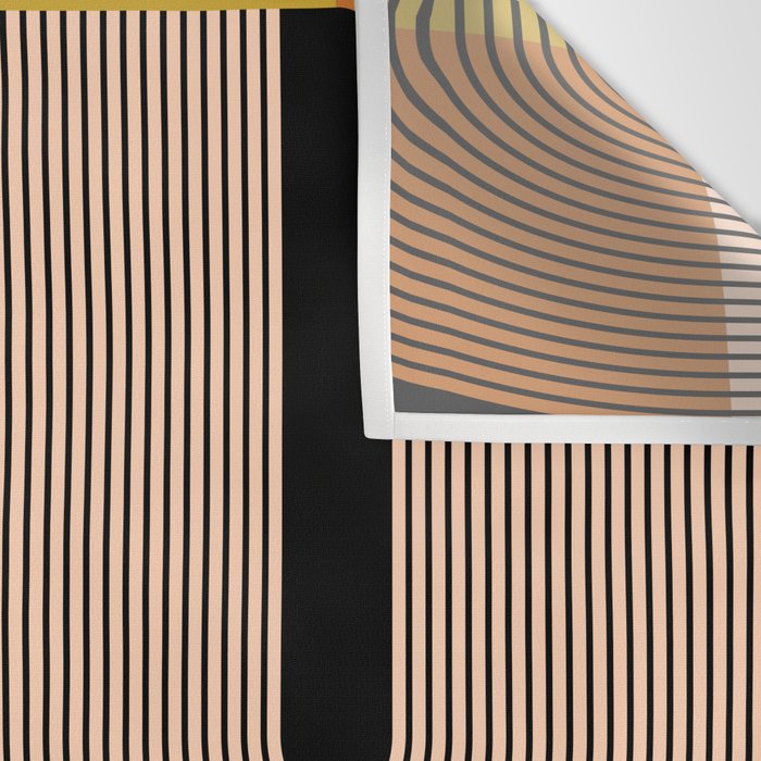 abstract geoemtric lines 3 Wall Tapestry Gallery Image 3