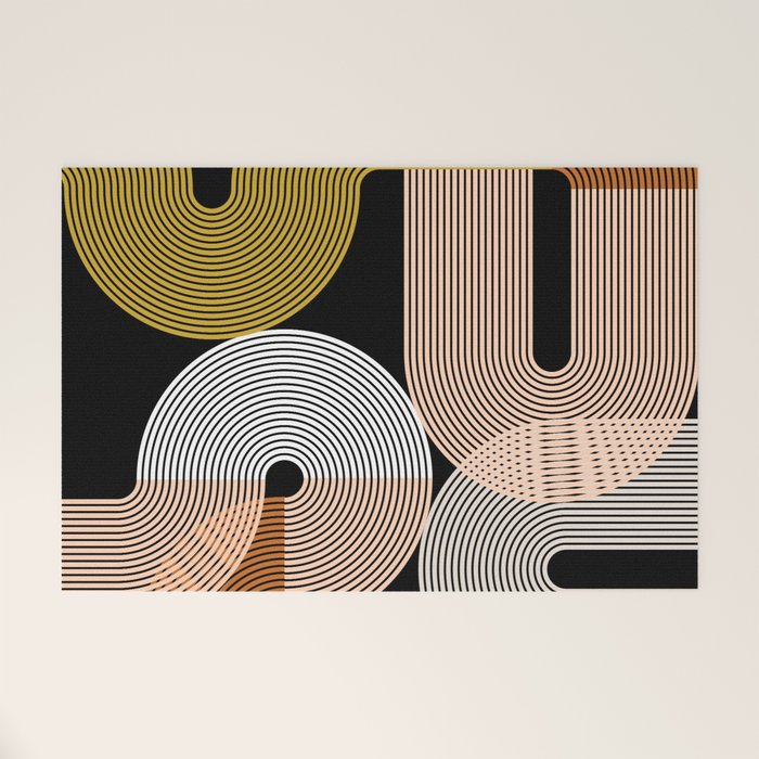 abstract geoemtric lines 3 Welcome Mat Gallery Image 1
