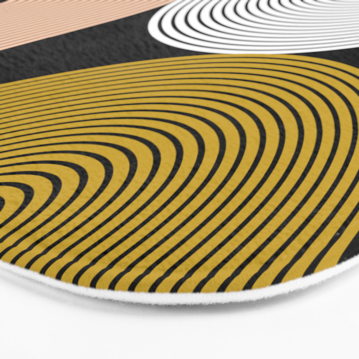 abstract geoemtric lines 3 Bath Mat Gallery Image 3