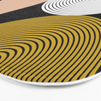 abstract geoemtric lines 3 Bath Mat Gallery Image 3