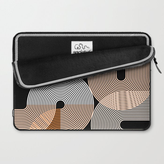 abstract geoemtric lines 3 Laptop Sleeve Gallery Image 2