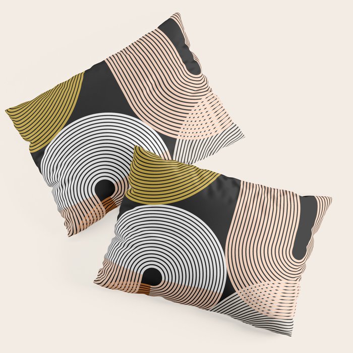 abstract geoemtric lines 3 Pillow Sham Gallery Image 3