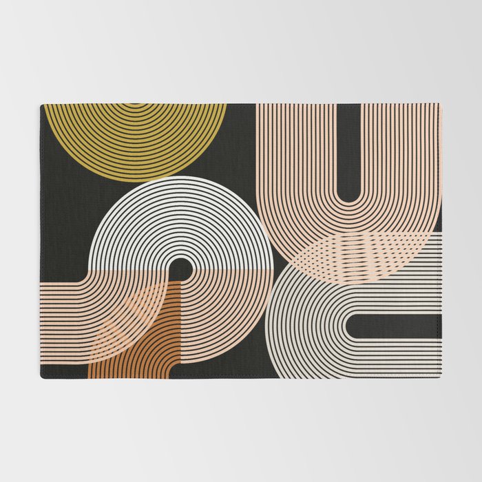 abstract geoemtric lines 3 Rug Gallery Image 2