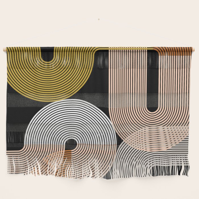 abstract geoemtric lines 3 Wall Hanging Gallery Image 1