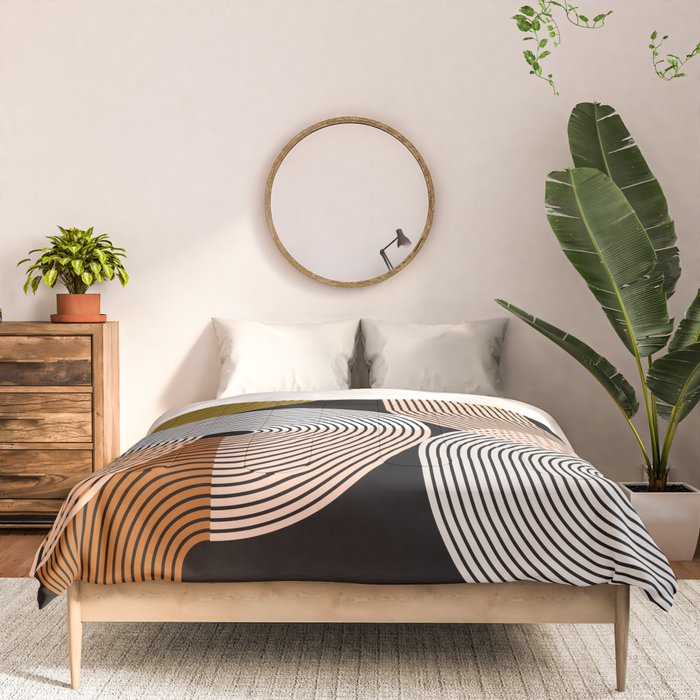 abstract geoemtric lines 3 Comforter Gallery Image 3