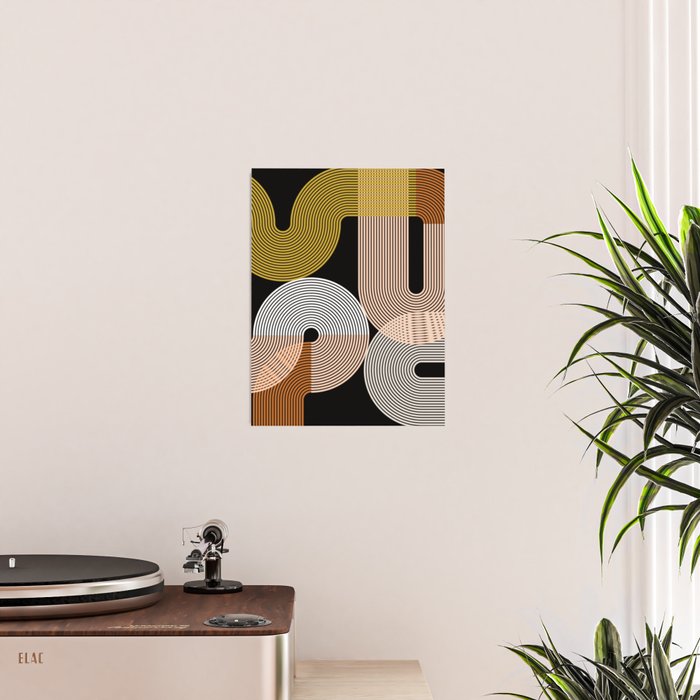 abstract geoemtric lines 3 Poster Gallery Image 2