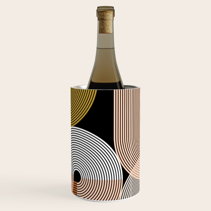 abstract geoemtric lines 3 Wine Chiller Gallery Image 1