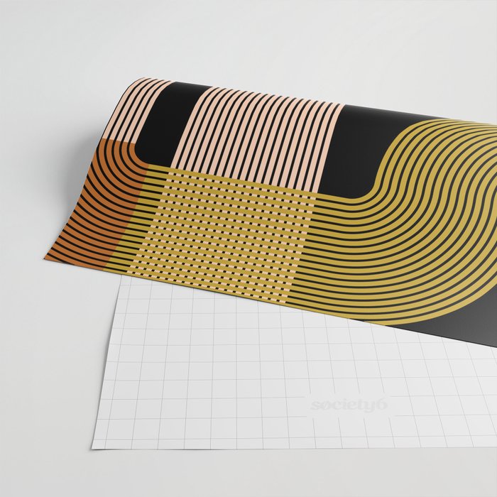 abstract geoemtric lines 3 Wrapping Paper Gallery Image 2