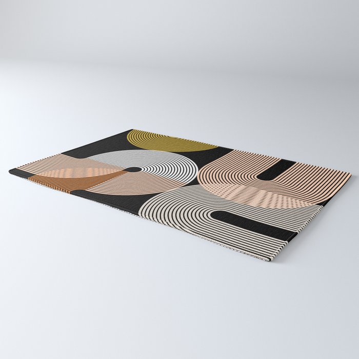 abstract geoemtric lines 3 Rug Gallery Image 3