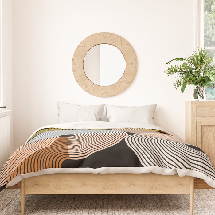 abstract geoemtric lines 3 Duvet Cover Gallery Image 3