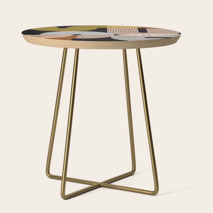 abstract geoemtric lines 3 Side Table Gallery Image 1