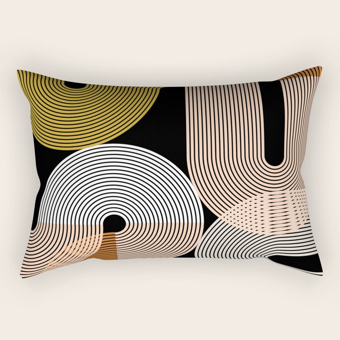 abstract geoemtric lines 3 Rectangular Pillow Gallery Image 2
