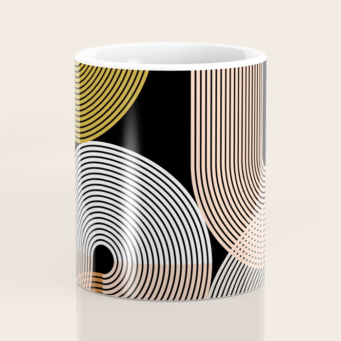 abstract geoemtric lines 3 Coffee Mug Gallery Image 4