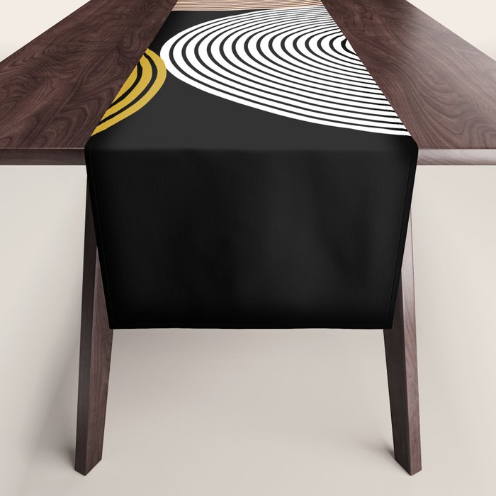 abstract geoemtric lines 3 Table Runner Gallery Image 1