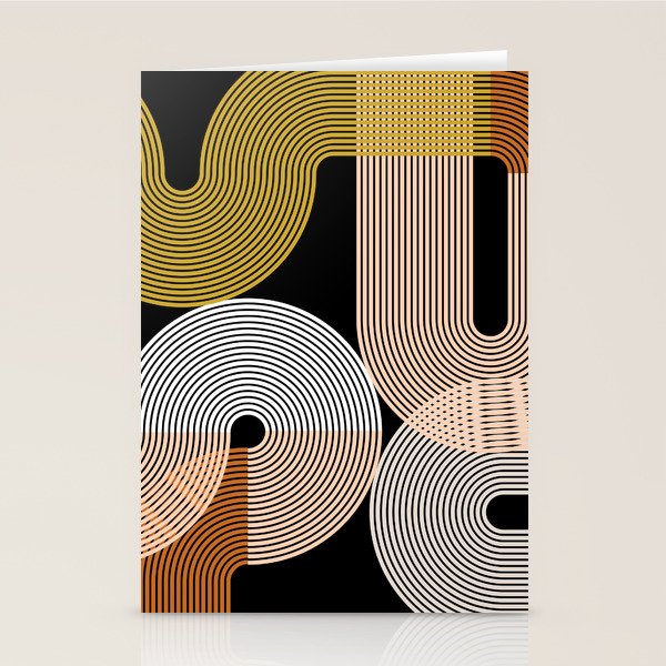 abstract geoemtric lines 3 Stationery Card Gallery Image 2