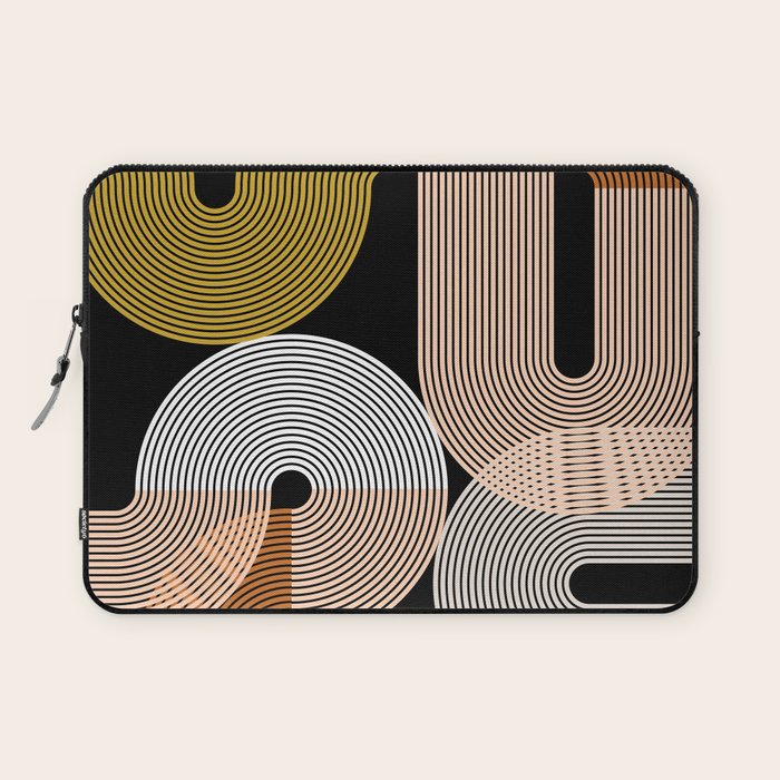 abstract geoemtric lines 3 Laptop Sleeve Gallery Image 1