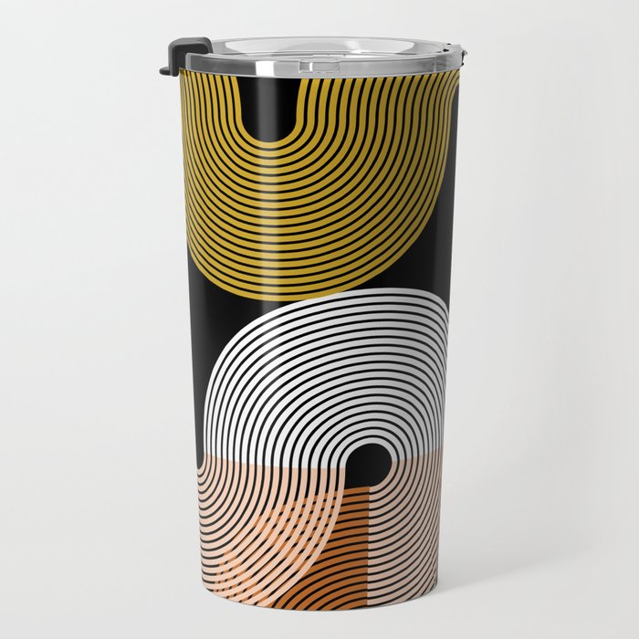 abstract geoemtric lines 3 Travel Mug Gallery Image 3