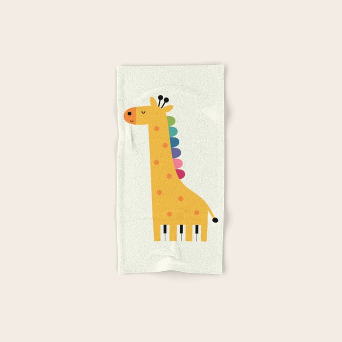 Giraffe Piano Bath Towel Gallery Image 1