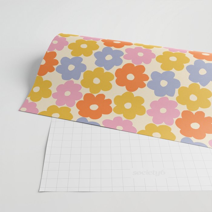 Simple Flower Pattern #1 Wrapping Paper Gallery Image 2