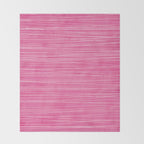 Pink White Lines Drawing Artwork Throw Blanket Gallery Image 2