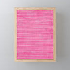 Pink White Lines Drawing Artwork Mini Art Print Gallery Image 1