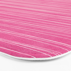 Pink White Lines Drawing Artwork Bath Mat Gallery Image 3