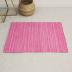 Pink White Lines Drawing Artwork Rug Gallery Image 1