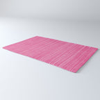 Pink White Lines Drawing Artwork Rug Gallery Image 3
