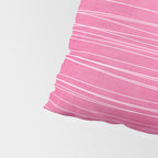 Pink White Lines Drawing Artwork Pillow Sham Gallery Image 4