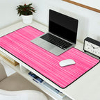 Pink White Lines Drawing Artwork Desk Mat Gallery Image 2