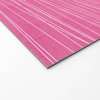 Pink White Lines Drawing Artwork Welcome Mat Gallery Image 2