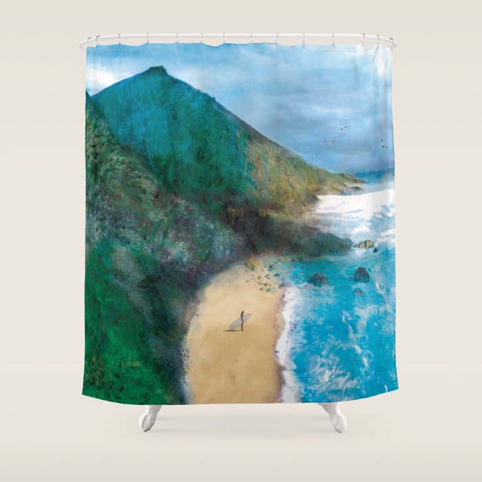 Wild Beach Shower Curtain Gallery Image 1
