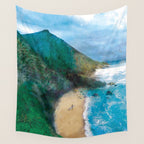 Wild Beach Wall Tapestry Gallery Image 4
