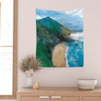 Wild Beach Wall Tapestry Gallery Image 2