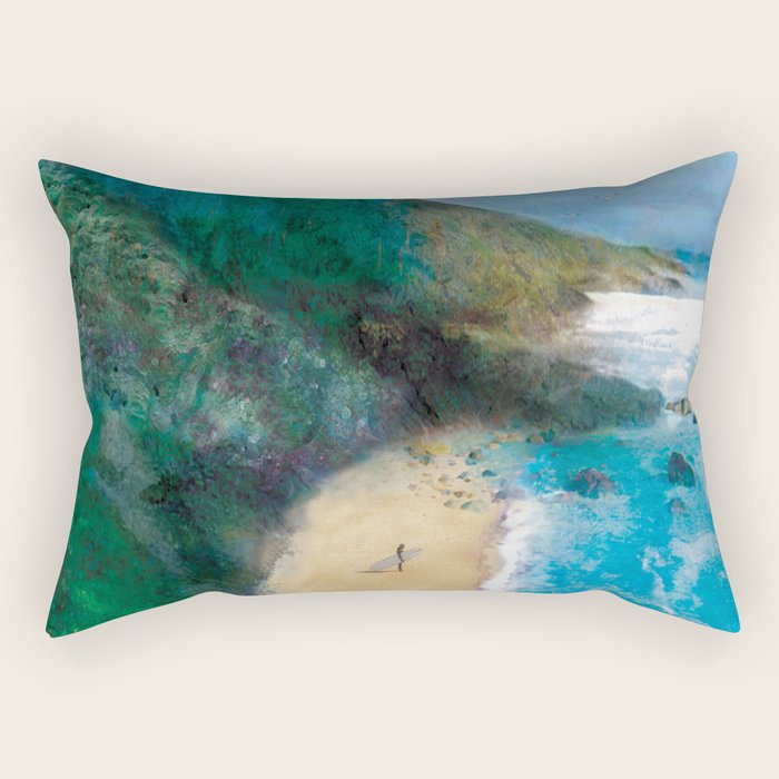 Wild Beach Rectangular Pillow Gallery Image 1
