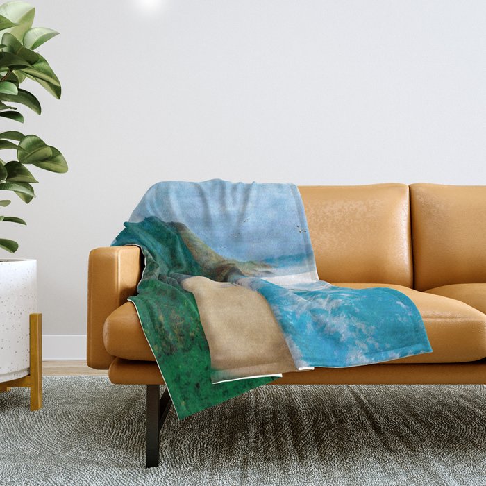 Wild Beach Throw Blanket Gallery Image 1