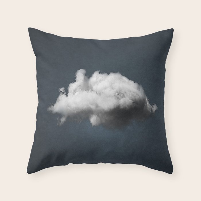 WAITING MAGRITTE Throw Pillow Gallery Image 1