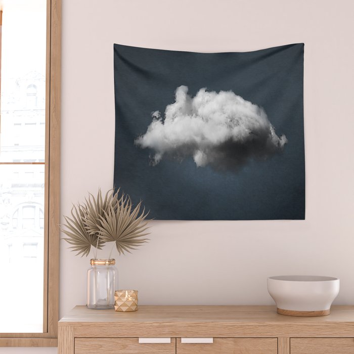 WAITING MAGRITTE Wall Tapestry Gallery Image 2