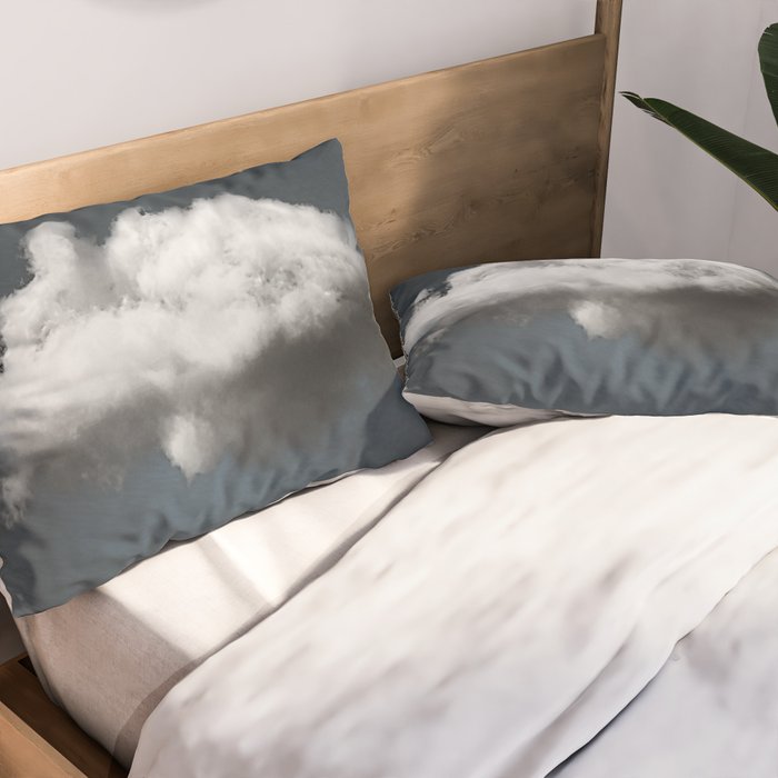 WAITING MAGRITTE Pillow Sham Gallery Image 2