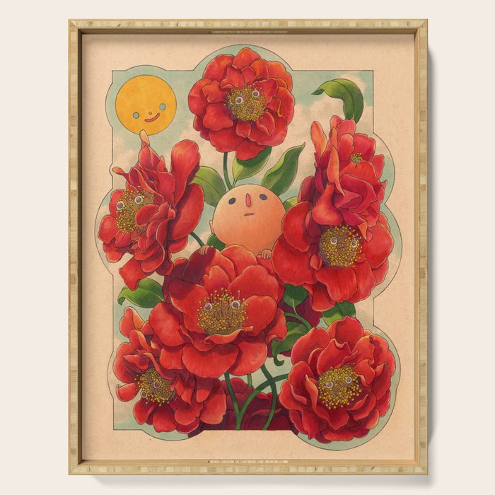 Camellias Serving Tray Gallery Image 1