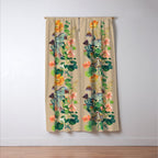 Floral Luna Moth Window Curtain Gallery Image 3