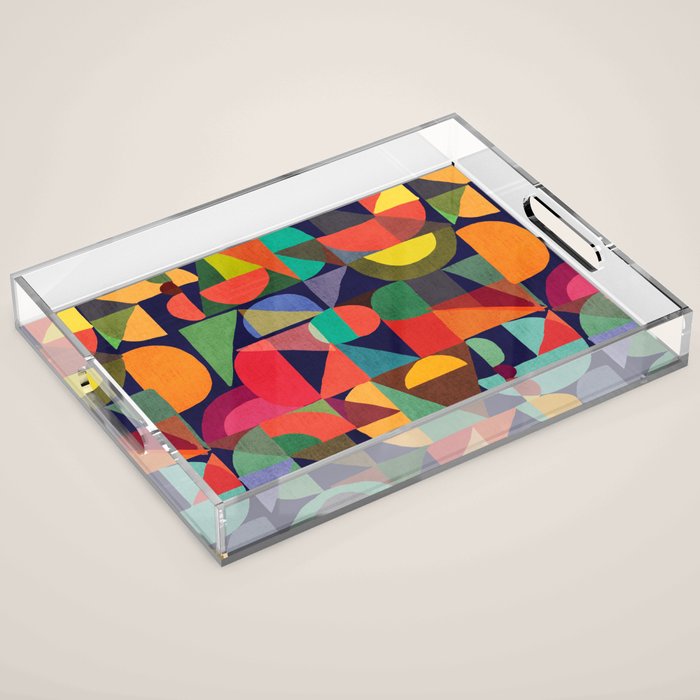 Color Blocks Acrylic Tray Gallery Image 1