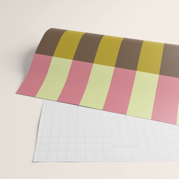 Retro Candy Stripe Pattern Wrapping Paper Gallery Image 2